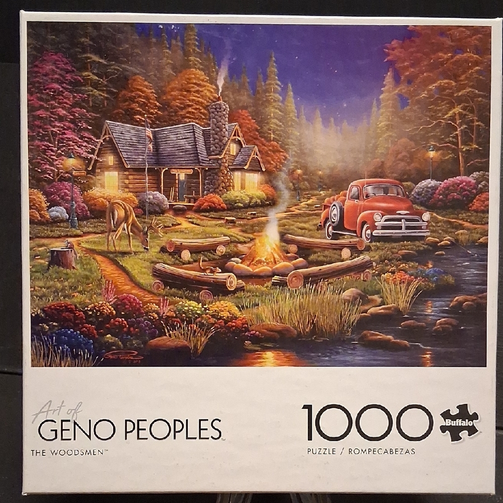 Buffalo Games 1000-Piece Puzzle - Cozy Cabin and Vintage Truck